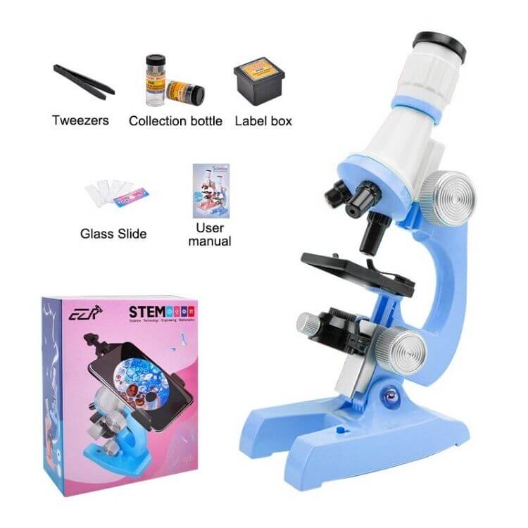 Kid's Lab Microscope With Adjustable Zoom 100-1200x